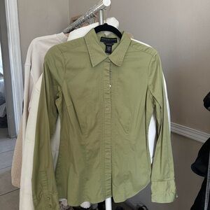 Green button up